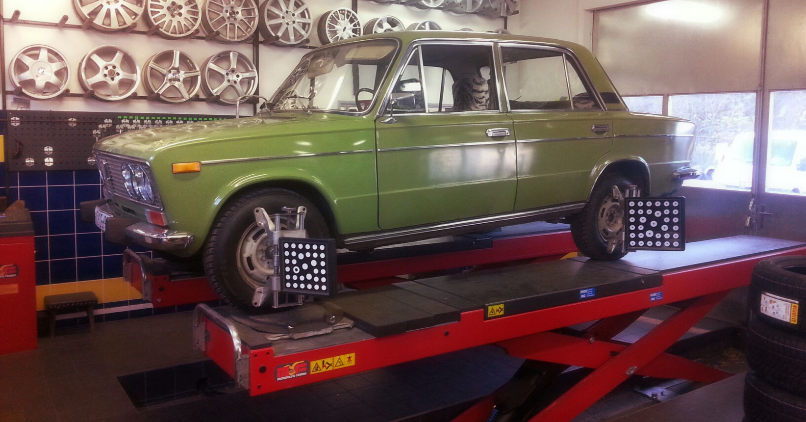 seřizování geometrie na Ladě 2103/1500